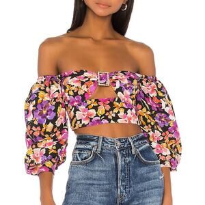 Lovers + Friends Damon Top in Secret Garden Size M